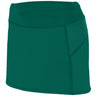 Augusta Sportswear Girls Femfit Skort 2421 DARK GREEN/GRAPHITE S