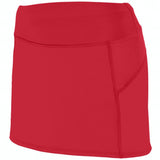 Augusta Sportswear Girls Femfit Skort 2421 RED/GRAPHITE S