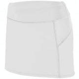 Augusta Sportswear Girls Femfit Skort 2421 WHITE/GRAPHITE S