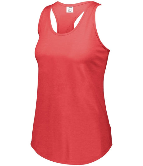 Augusta Sportswear Girls Lux Tri - Blend Tank 3079 RED HEATHER S