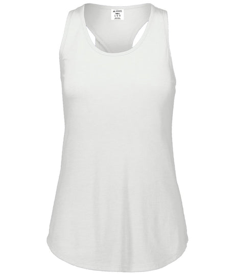 Augusta Sportswear Girls Lux Tri - Blend Tank 3079 WHITE S