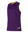 Augusta Sportswear GIRLS NBA REVERSIBLE BASKETBALL TEAM JERSEY - Augusta Sportswear A105BG PURPLE/GOLD (BA) S