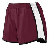Augusta Sportswear Girls Pulse Team Shorts 1266 MAROON/WHITE/BLACK S