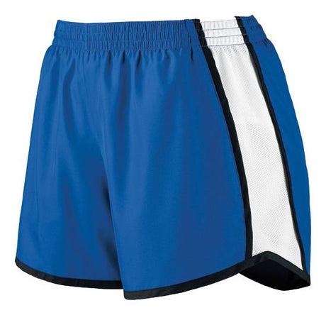 Augusta Sportswear Girls Pulse Team Shorts 1266 ROYAL/WHITE/BLACK S