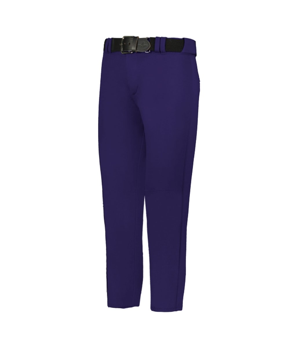 Augusta Sportswear GIRLS SOFTBALL PANT WITH BELT LOOPS 605PBWY PURPLE (BA) S