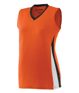 Augusta Sportswear Girls Tornado Jersey 1356 ORANGE/BLACK/WHITE S