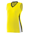 Augusta Sportswear Girls Tornado Jersey 1356 POWER YELLOW/BLACK/WHITE S