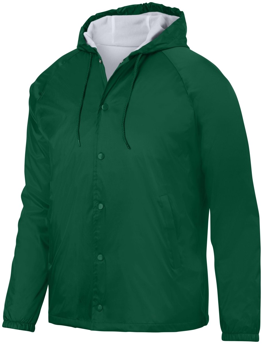 Augusta Sportswear Hooded Coach's Jacket 3102 DARK GREEN S