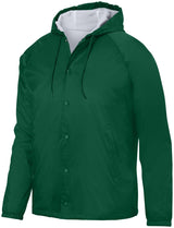 Augusta Sportswear Hooded Coach's Jacket 3102 DARK GREEN S