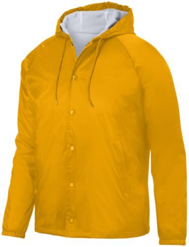 Augusta Sportswear Hooded Coach's Jacket 3102 GOLD S