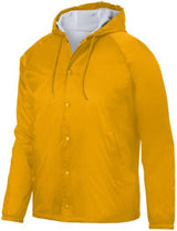 Augusta Sportswear Hooded Coach's Jacket 3102 GOLD S
