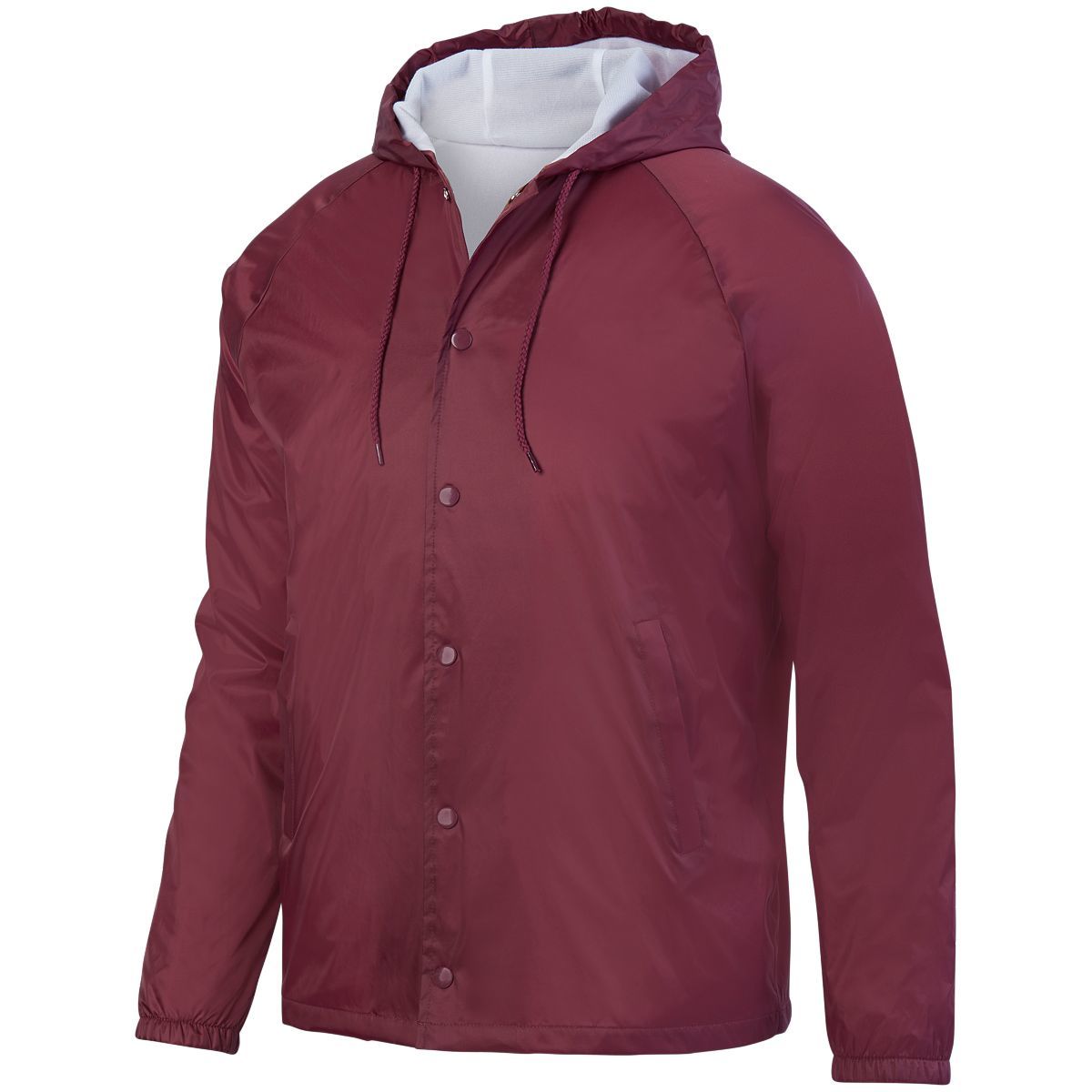 Augusta Sportswear Hooded Coach's Jacket 3102 MAROON S