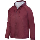 Augusta Sportswear Hooded Coach's Jacket 3102 MAROON S