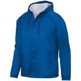 Augusta Sportswear Hooded Coach's Jacket 3102 ROYAL S