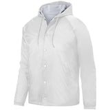Augusta Sportswear Hooded Coach's Jacket 3102 WHITE S