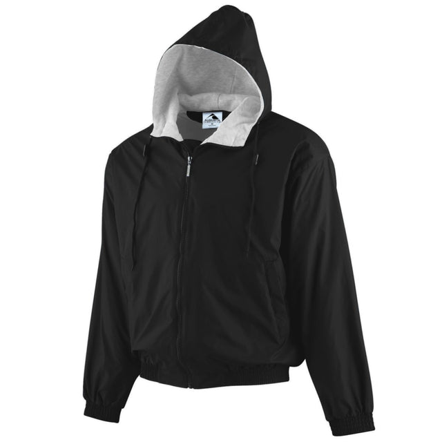 Augusta Sportswear Hooded Taffeta Jacket/Fleece Lined 3280 BLACK S