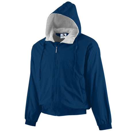 Augusta Sportswear Hooded Taffeta Jacket/Fleece Lined 3280 NAVY S
