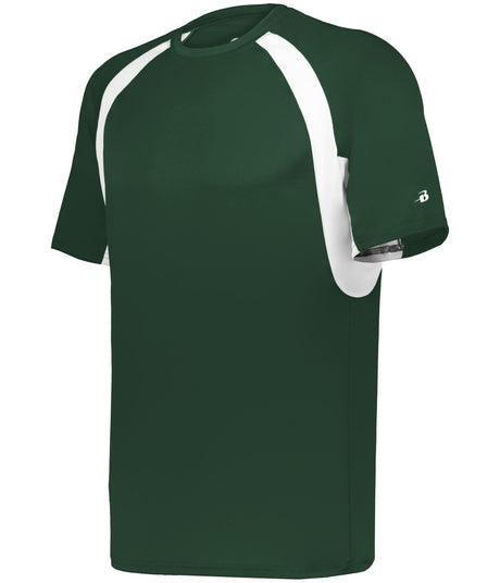 Augusta Sportswear HOOK TEE 414400 FOREST/WHITE (BA) S