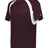 Augusta Sportswear HOOK TEE 414400 MAROON/WHITE (BA) S