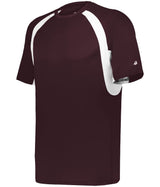 Augusta Sportswear HOOK TEE 414400 MAROON/WHITE (BA) S