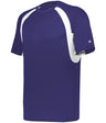 Augusta Sportswear HOOK TEE 414400 PURPLE/WHITE (BA) S