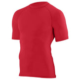 Augusta Sportswear Hyperform Compression Short Sleeve Tee 2600 RED S