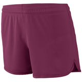 Augusta Sportswear Ladies Accelerate Shorts 357 MAROON S