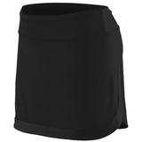 Augusta Sportswear Ladies Action Color Block Skort 2410 BLACK/BLACK S