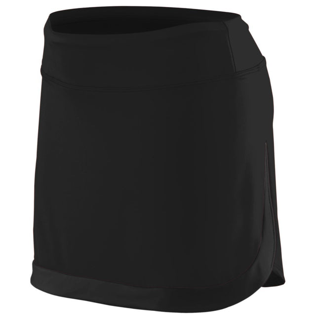 Augusta Sportswear Ladies Action Color Block Skort 2410 BLACK/BLACK S
