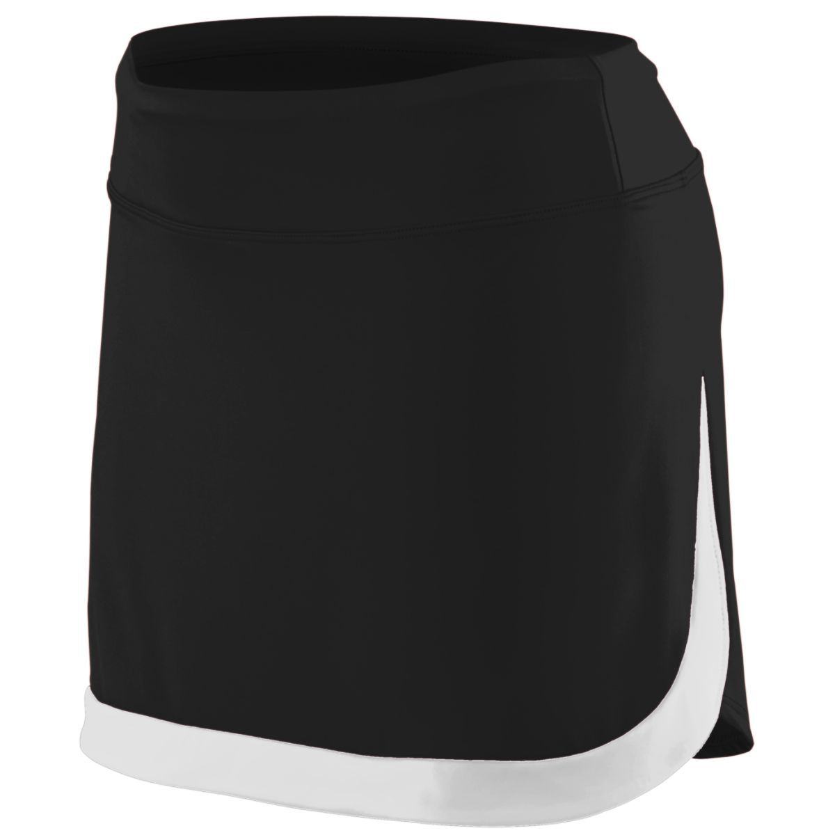 Augusta Sportswear Ladies Action Color Block Skort 2410 BLACK/WHITE S