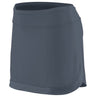 Augusta Sportswear Ladies Action Color Block Skort 2410 GRAPHITE/GRAPHITE S