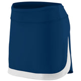Augusta Sportswear Ladies Action Color Block Skort 2410 NAVY/WHITE S