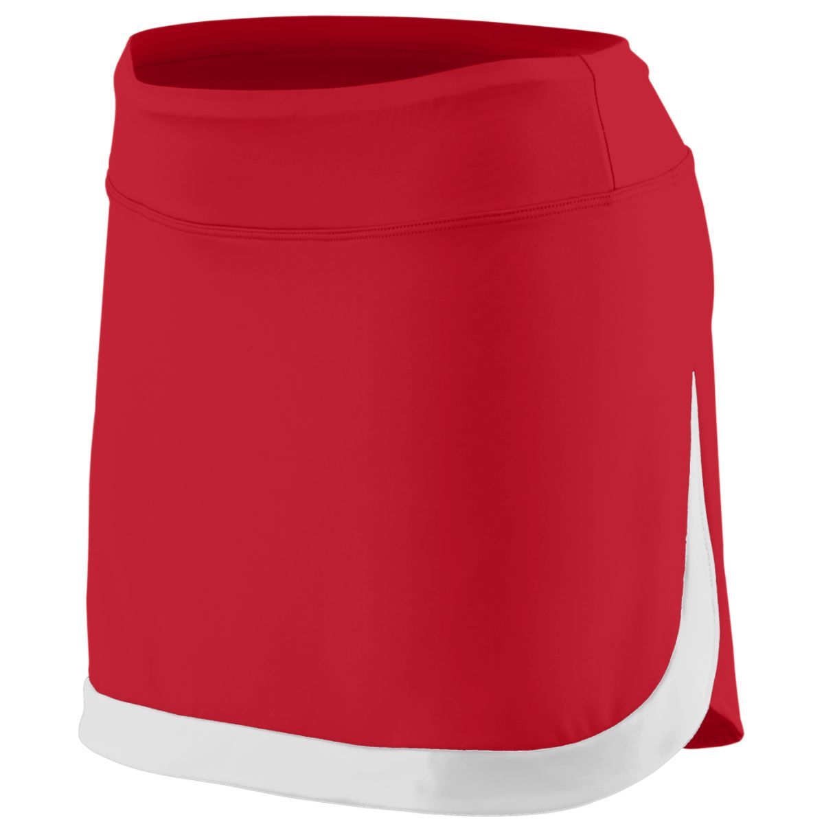 Augusta Sportswear Ladies Action Color Block Skort 2410 RED/WHITE S