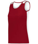 Augusta Sportswear LADIES ARROW MESH BACK SINGLE - Augusta Sportswear 896800 RED/WHITE (BA) S