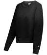 Augusta Sportswear LADIES ATHLETIC FLEECE CROP CREW 126300 BLACK S