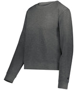 Augusta Sportswear LADIES ATHLETIC FLEECE CROP CREW 126300 CHARCOAL (BA) S