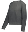 Augusta Sportswear LADIES ATHLETIC FLEECE CROP CREW 126300 CHARCOAL (BA) S