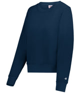Augusta Sportswear LADIES ATHLETIC FLEECE CROP CREW 126300 NAVY (BA) S