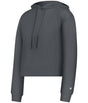 Augusta Sportswear LADIES ATHLETIC FLEECE CROP HOODIE 126100 CHARCOAL (BA) S