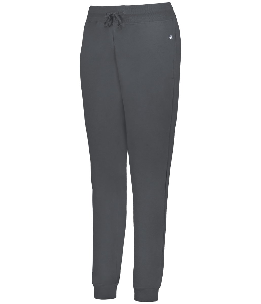 Augusta Sportswear Ladies Athletic Fleece Jogger Pant 121600 CHARCOAL (BA) S