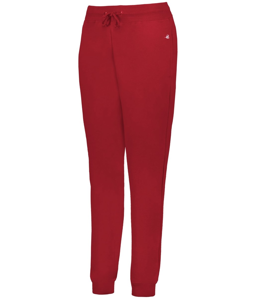 Augusta Sportswear Ladies Athletic Fleece Jogger Pant 121600 RED (BA) S