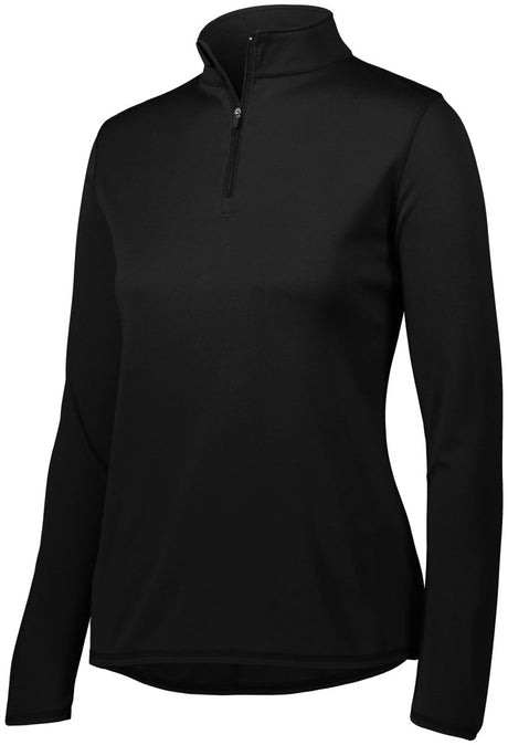 Augusta Sportswear Ladies Attain Wicking 1/4 Zip Pullover 2787 BLACK S