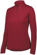 Augusta Sportswear Ladies Attain Wicking 1/4 Zip Pullover 2787 CARDINAL S