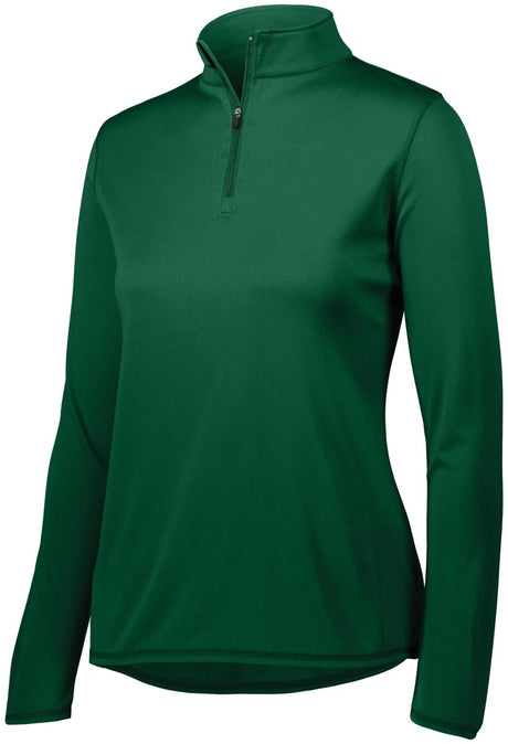 Augusta Sportswear Ladies Attain Wicking 1/4 Zip Pullover 2787 DARK GREEN S