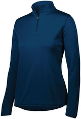 Augusta Sportswear Ladies Attain Wicking 1/4 Zip Pullover 2787 NAVY S