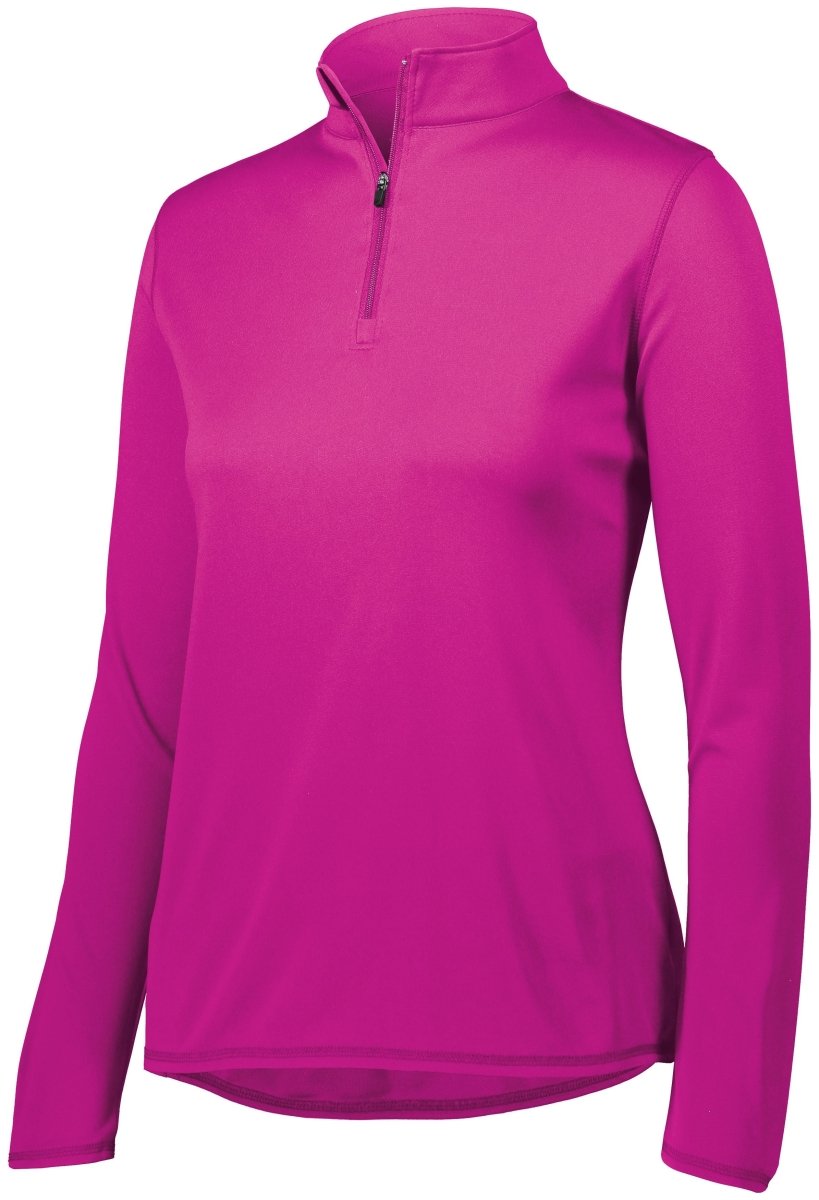 Augusta Sportswear Ladies Attain Wicking 1/4 Zip Pullover 2787 POWER PINK S