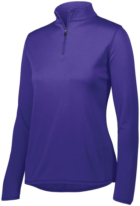 Augusta Sportswear Ladies Attain Wicking 1/4 Zip Pullover 2787 PURPLE S