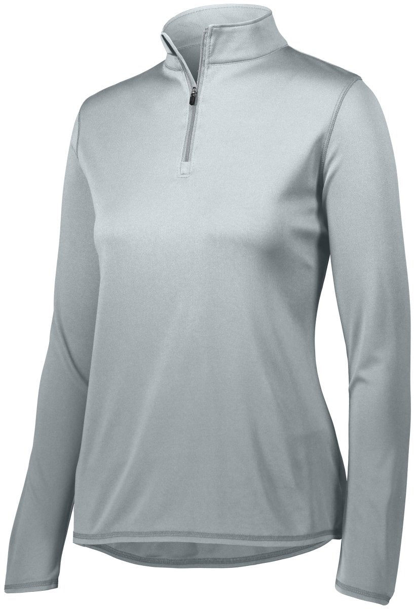 Augusta Sportswear Ladies Attain Wicking 1/4 Zip Pullover 2787 SILVER S