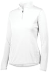 Augusta Sportswear Ladies Attain Wicking 1/4 Zip Pullover 2787 WHITE S