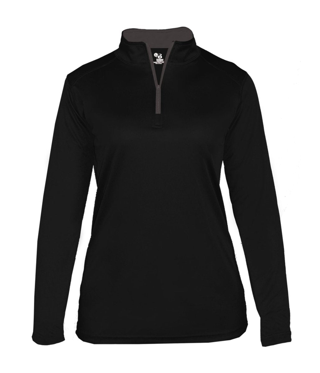 Augusta Sportswear LADIES B - CORE 1/4 ZIP PULLOVER 410300 BLACK/GRAPHITE (BA) S